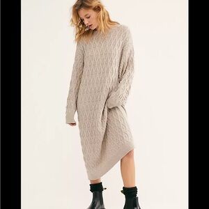 Free People Nicole Sweater Midi Dress S